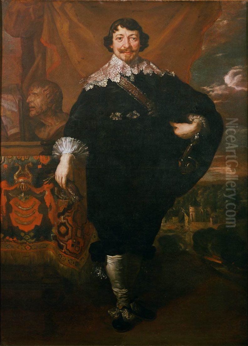 Portrait of the mayor Johann Maximilian zum Jungen Oil Painting by Joachim von, I Sandrart