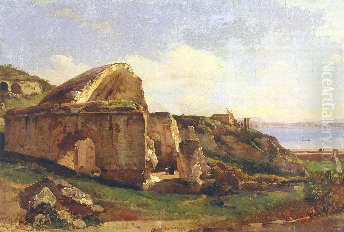 Landscape with Ruins Oil Painting by Sylvester Shchedrin