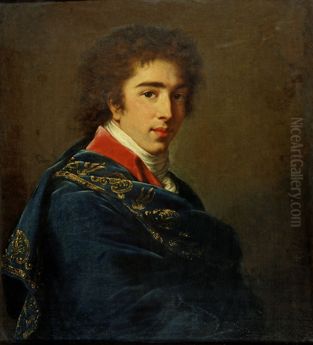 Portrait of Prince Iwan Bariatinski (1772-1825) Oil Painting by Elisabeth Louise Vigee Le Brun