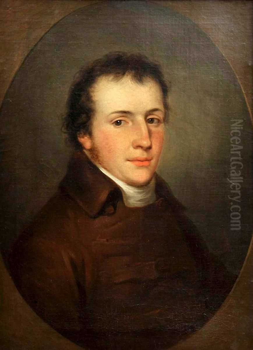 Portret Feliksa Potockiego  (zm.1811) Oil Painting by Antoni Brodowski
