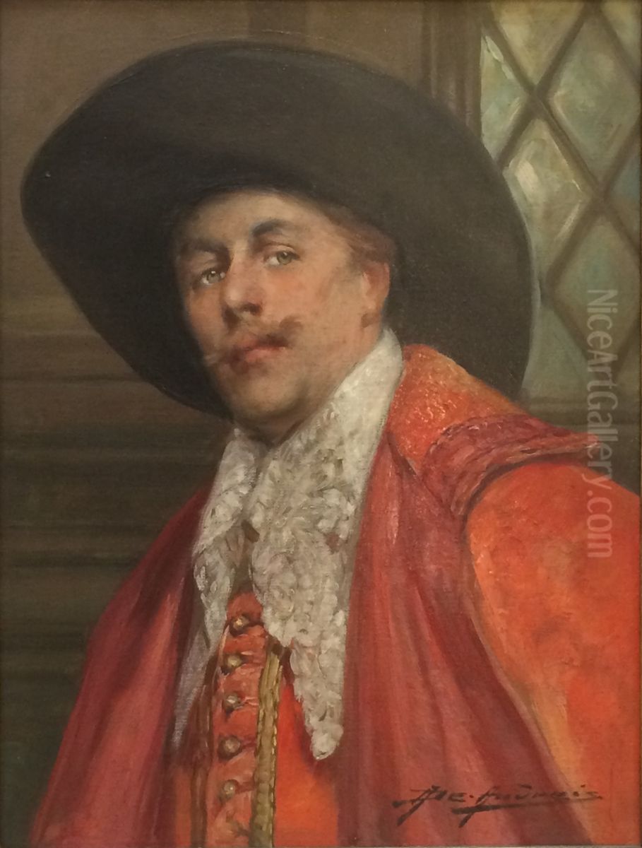 The red cavalier Oil Painting by Alex De Andreis