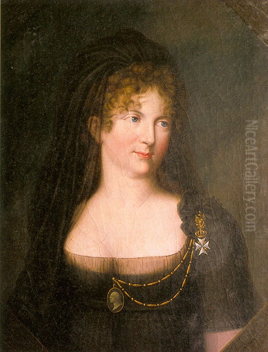 Portrait ofMaria Feodorovna (Sophie Dorothea of Wurttemberg)(1759-1828) Oil Painting by Gerhard von Kugelgen
