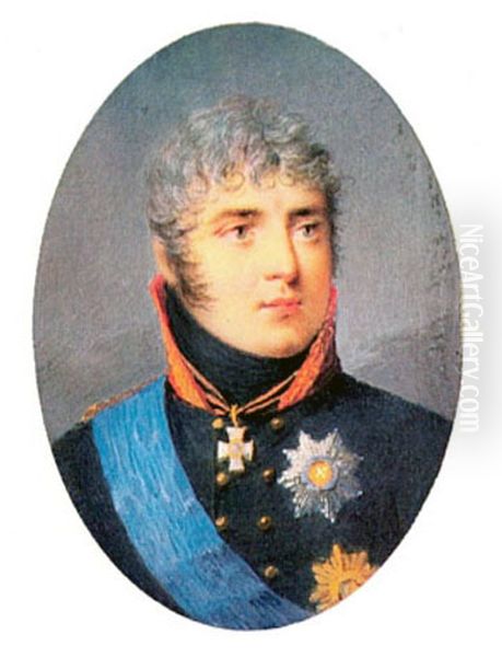 Portrait of Valerian Zubov Oil Painting by Alexander Molinari