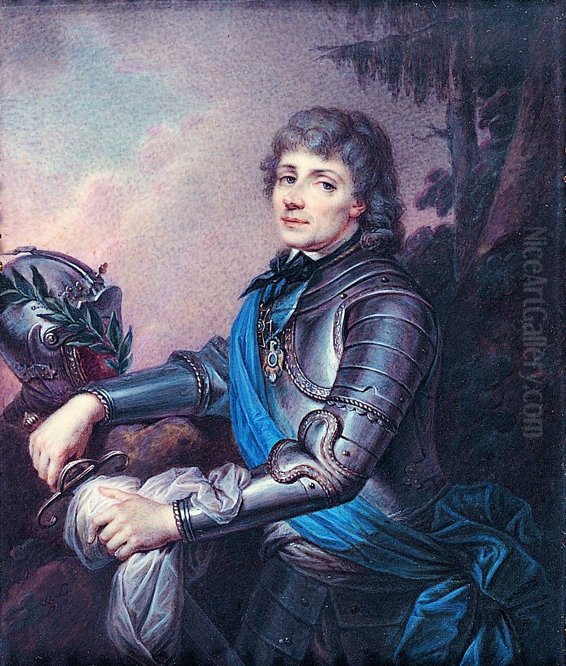 Tadeusz Kosciuszko Oil Painting by Wincenty de Lesseur