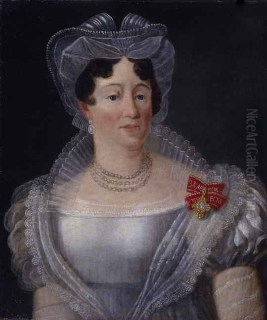 countess Yelizaveta Fyodorovna Musina-Pushkina Oil Painting by Unidentified painter