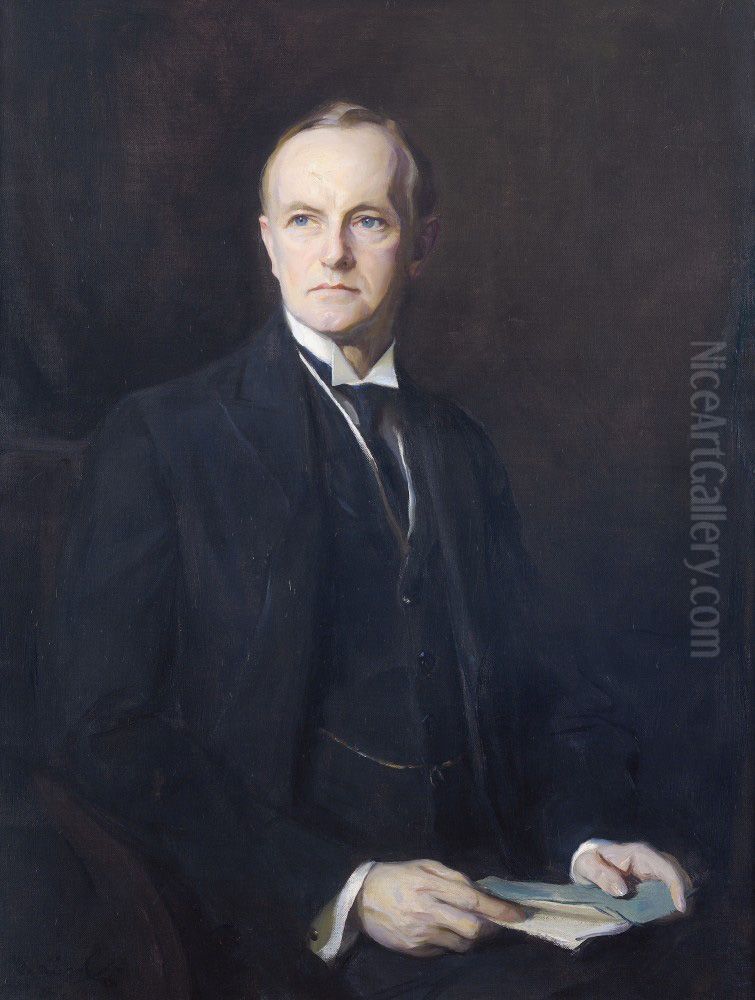 John Calvin Coolidge Jr., President of the United States of America Oil Painting by Philip de Laszlo
