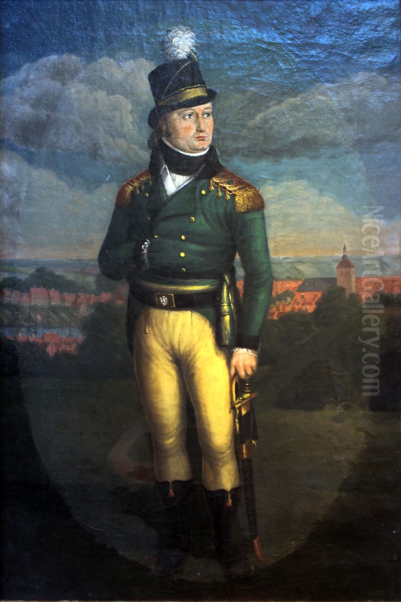 Portrait of Mayor Portrait A.P. Andresen Oil Painting by Christoffer Wilhelm Eckersberg