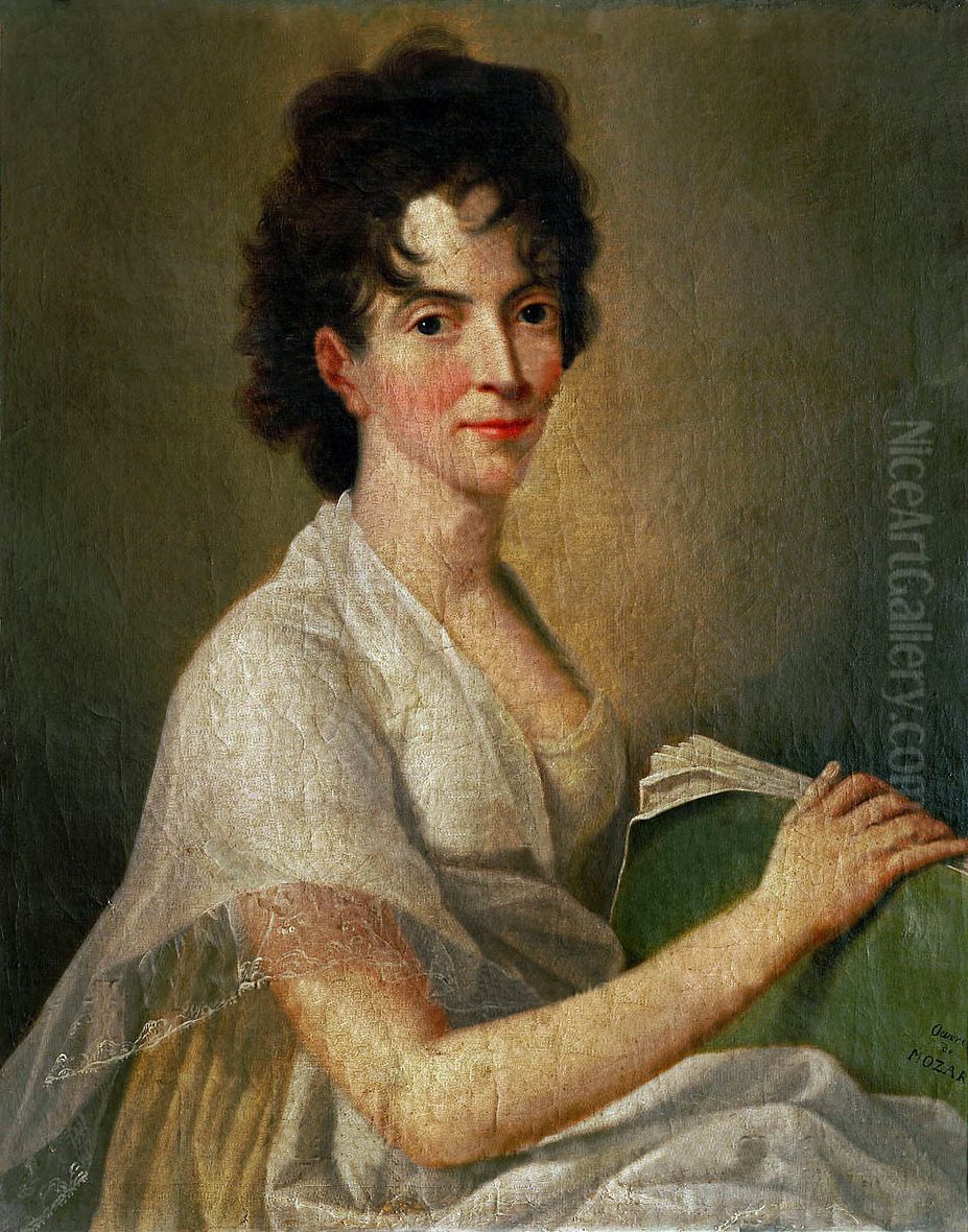 Portrait ofConstanze Mozart Oil Painting by Hans Hansen