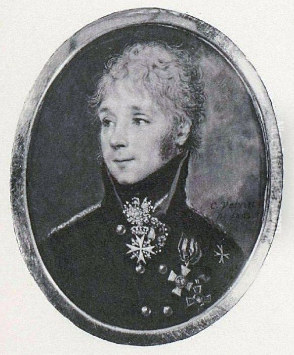 Dmitri Rezvoy Oil Painting by Carle Vernet