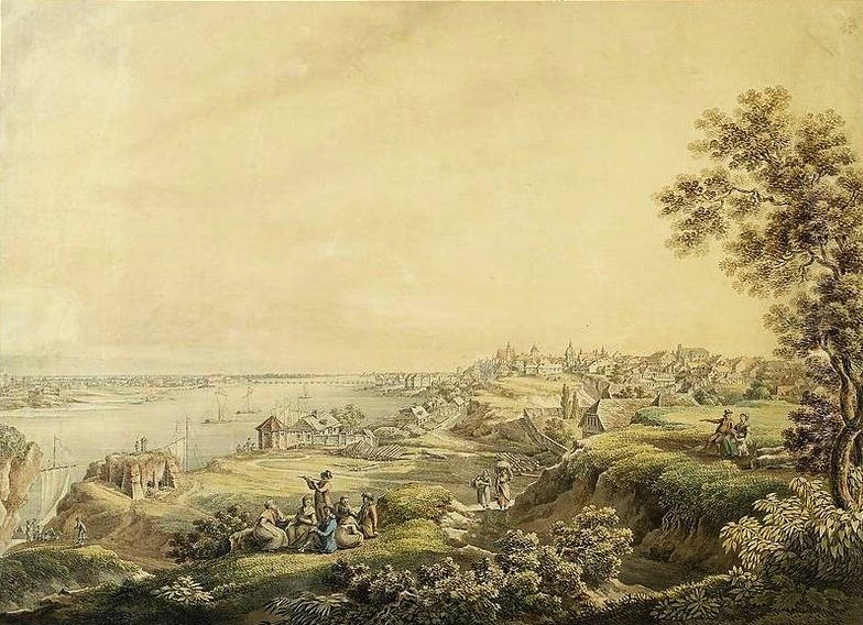 View of Warsaw from Zoliborz. Oil Painting by Zygmunt Vogel