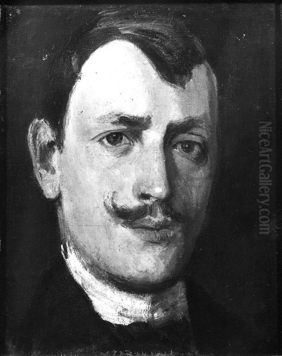 Self-portrait Oil Painting by Harald Oscar Sohlberg