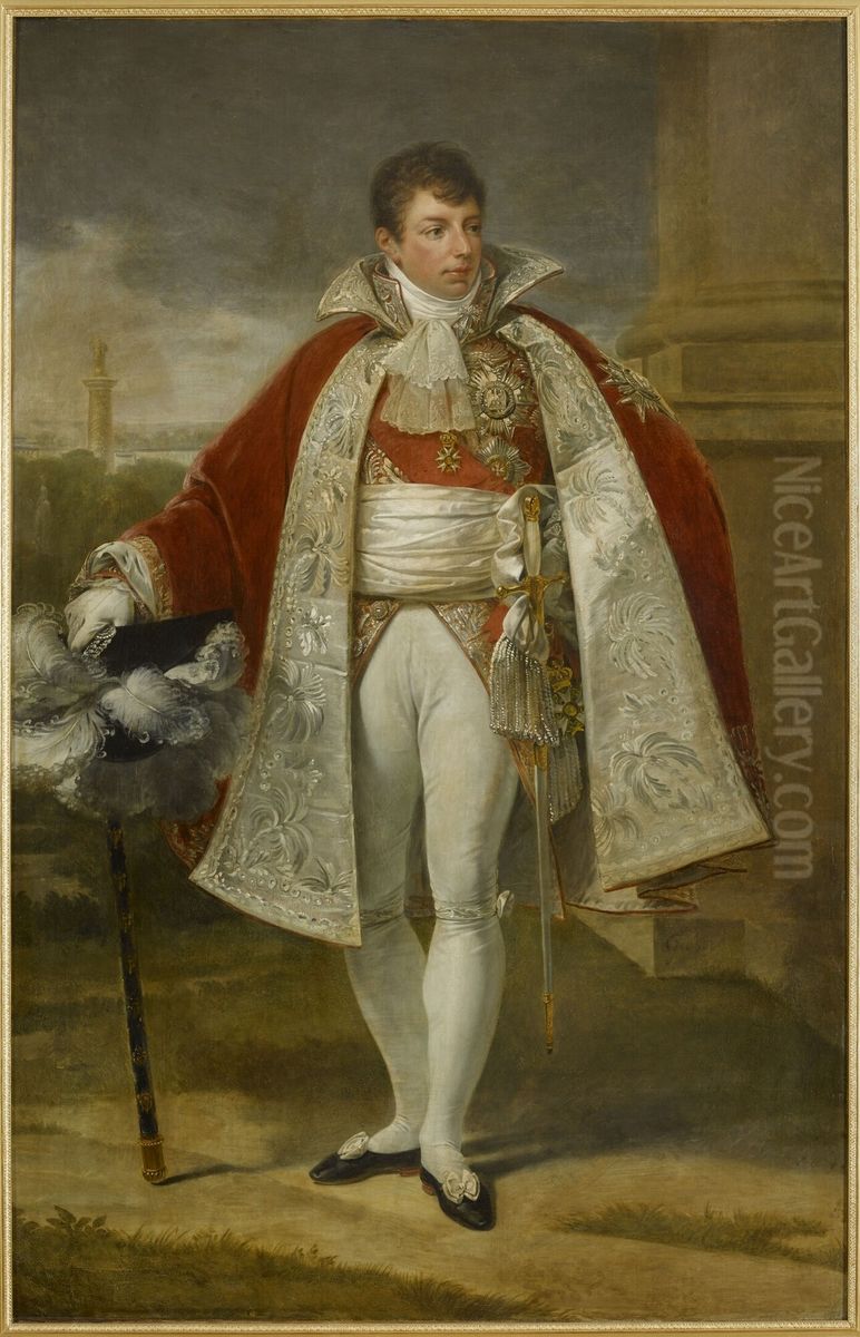 Geraud-Christophe-Michel Duroc, duc de Frioul Oil Painting by Antoine-Jean Gros