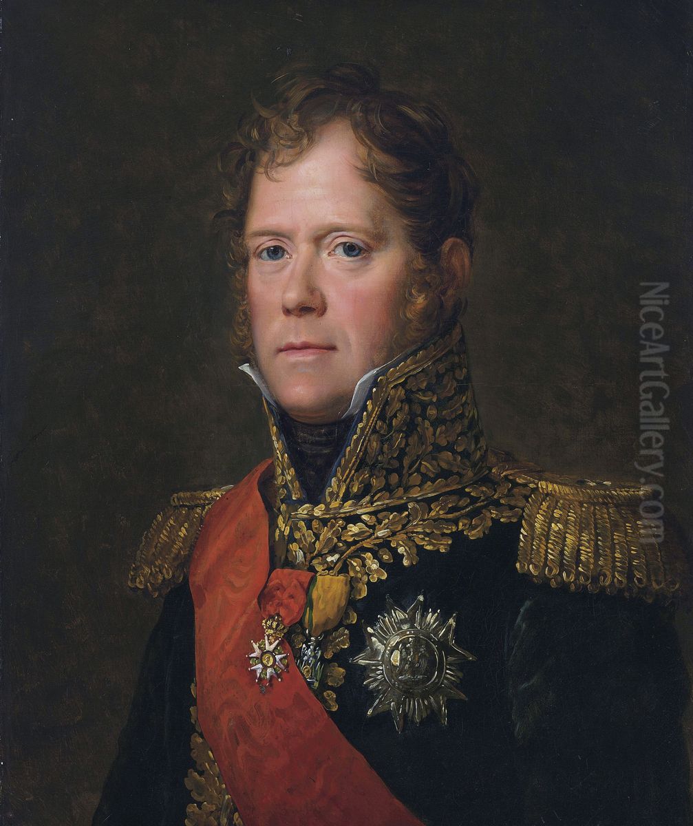 Marshal Michel Ney, duc d'Elchingen, prince de la Moskova Oil Painting by Francois Gerard