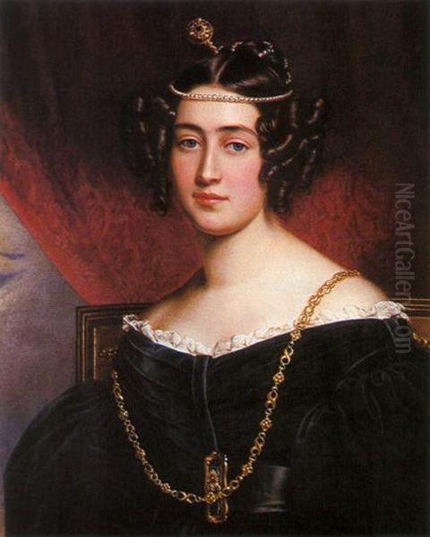 Bildnis der Irene Markgrafin Pallavicini Oil Painting by Joseph Karl Stieler