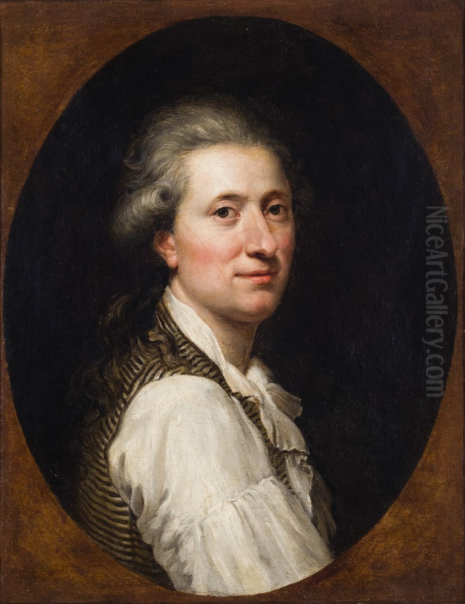 Portrait of a man Oil Painting by Antoine Vestier