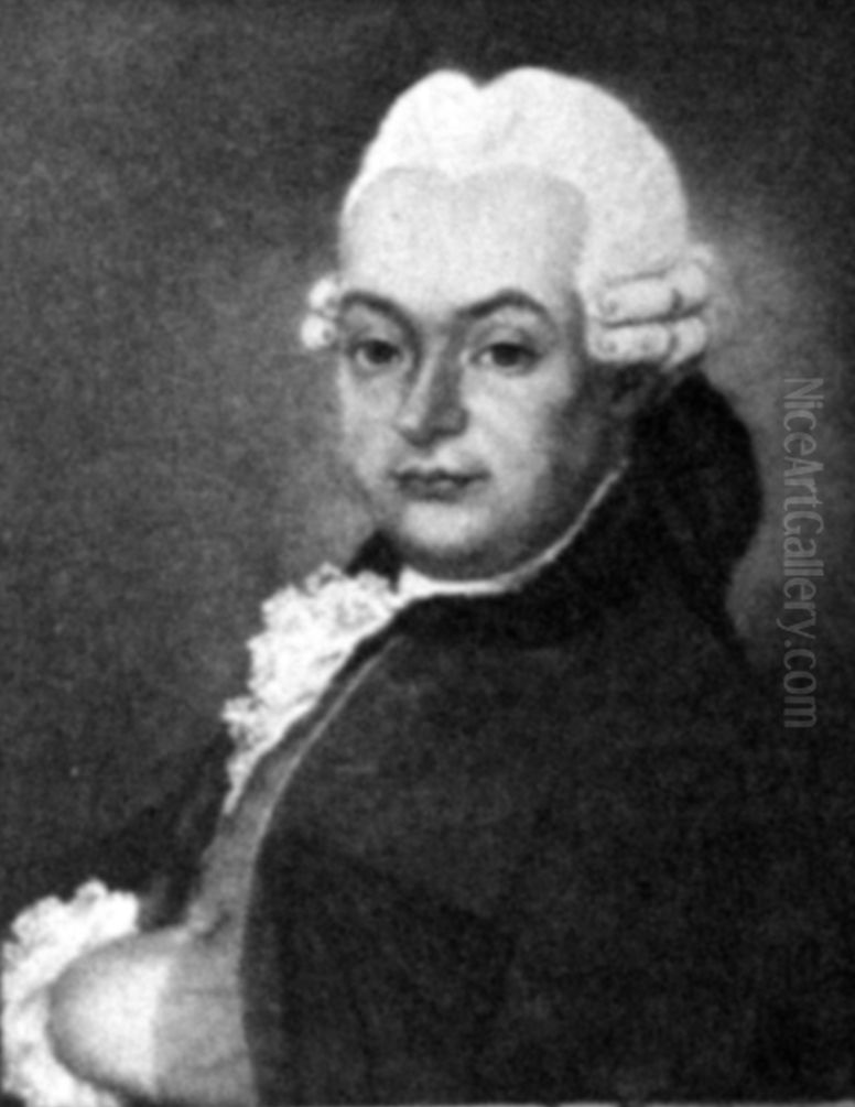 Portrait of Olof Bergklint (1733-1805) Oil Painting by Unidentified painter