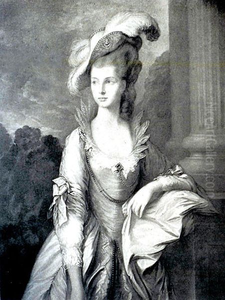 Portrait of The Hon. Mary Graham of Balgowan (engraving) Oil Painting by Thomas Gainsborough