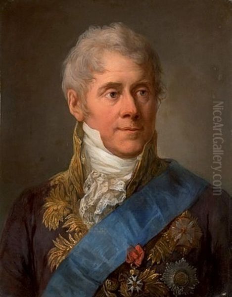 Portret Piotra Bielinskiego Oil Painting by Marcello Bacciarelli