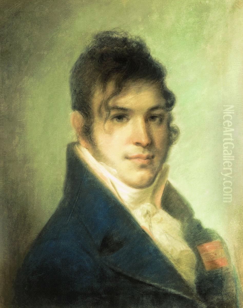 Portrait of Alexander Bibikov Oil Painting by Alexey Venetsianov