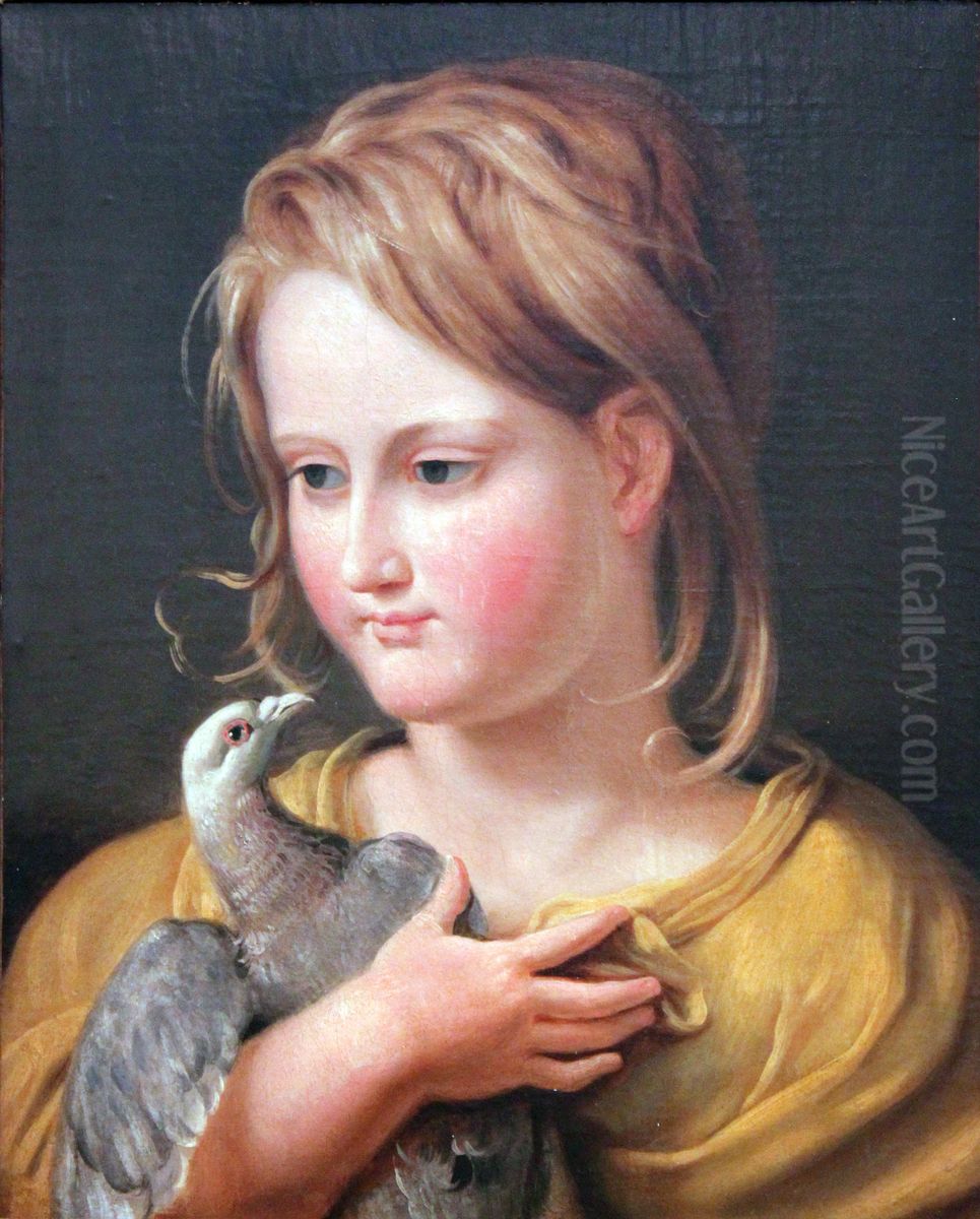 Bildnis der Tochter Ernestine Oil Painting by Johann Heinrich Wilhelm Tischbein I