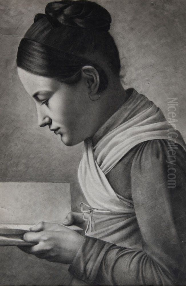 Jeune femme Oil Painting by Pauline Auzou