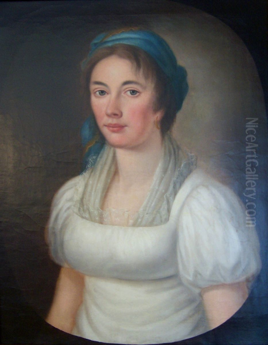 Portrait of Maria Naeff-Dalp, Altstatten Oil Painting by unknown