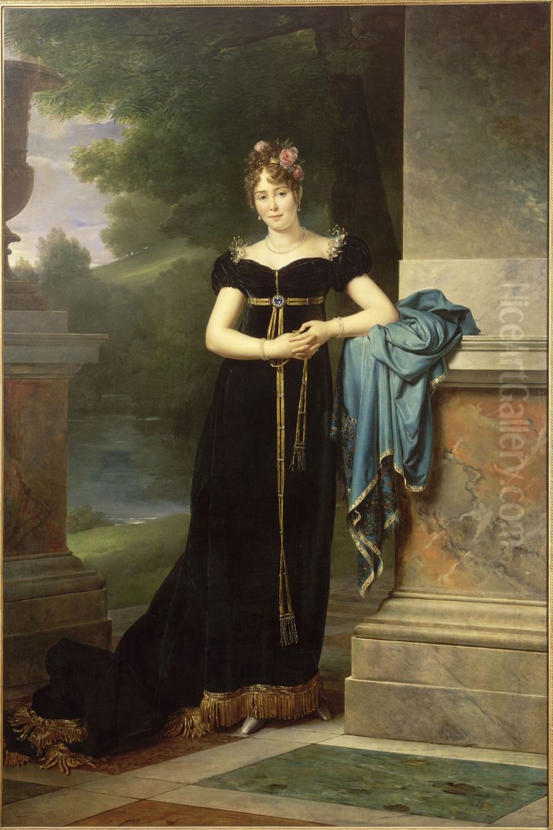 Portrait of countess Maria Walewska. Oil Painting by Francois Gerard