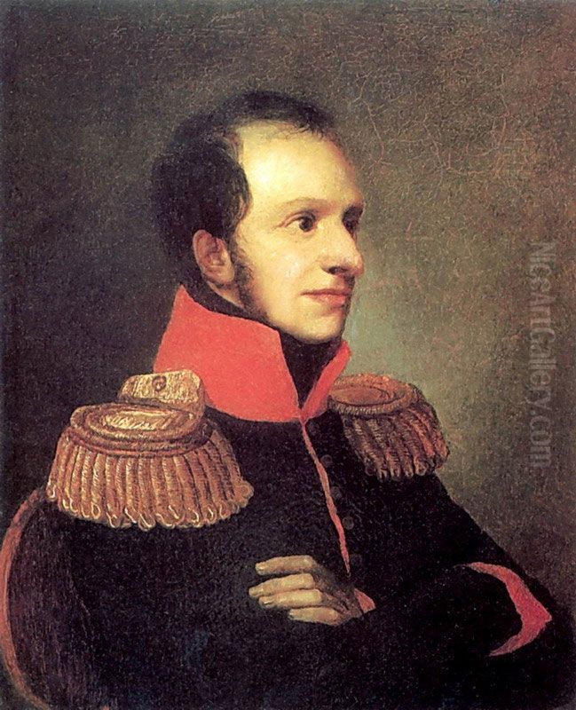 Portrait of Prince Georgy Petrovich Oldenburgsky Oil Painting by Orest Kiprensky