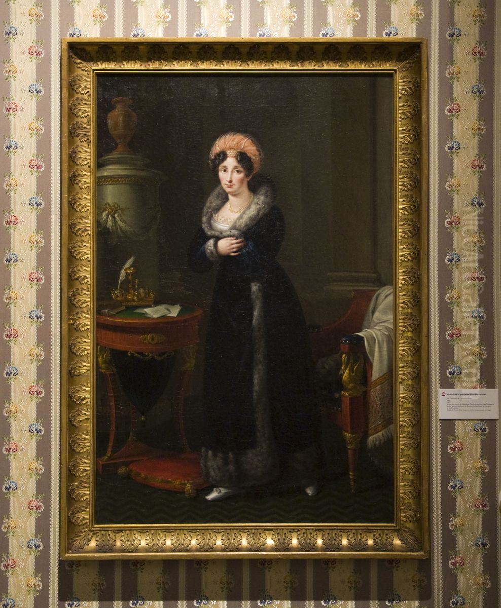 Elisa Bonaparte Oil Painting by Francesco Alberi