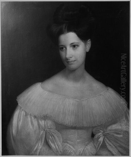 Mrs. Jared (Mary Crowninshield Silsbee) Sparks (1809-1887). Oil Painting by Francis Alexander