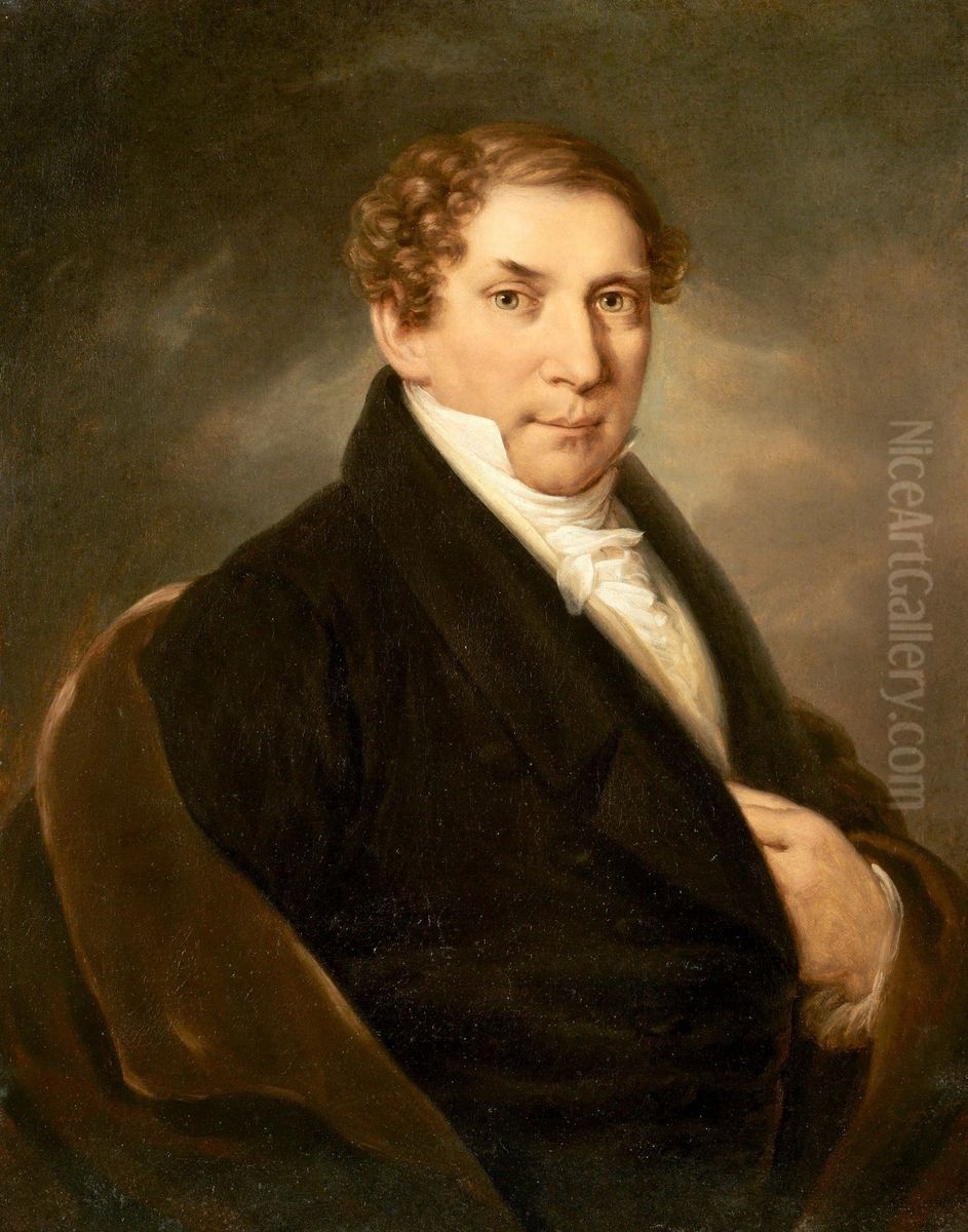 Portret mezczyzny Oil Painting by Franciszek Ksawery Lampi