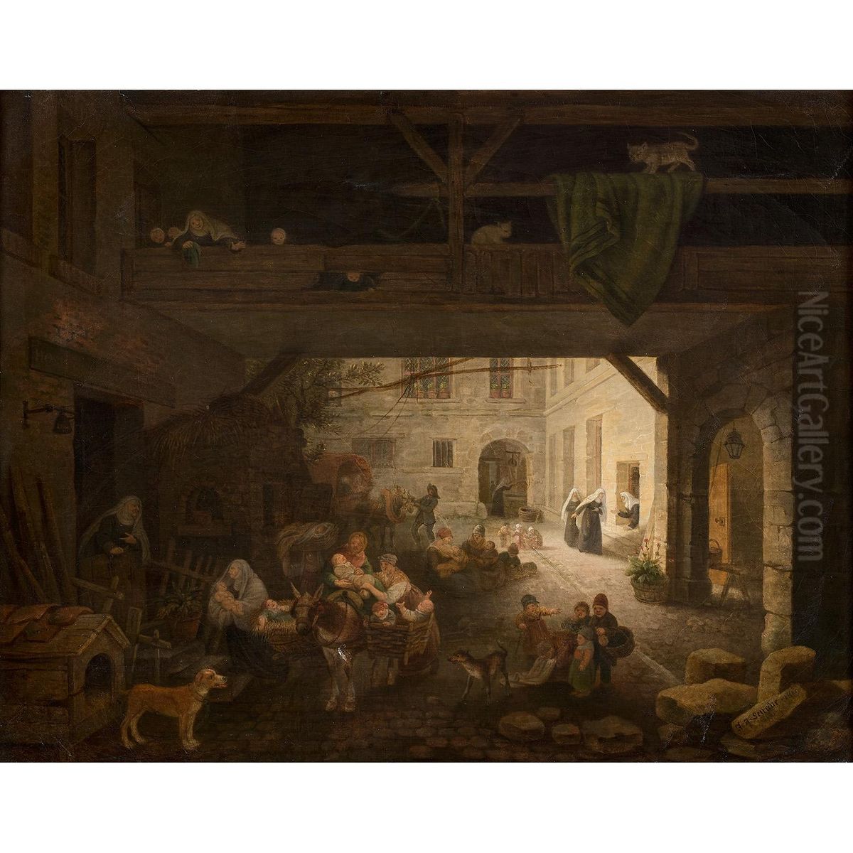 The children's hospital Oil Painting by Jacques-Albert Senave