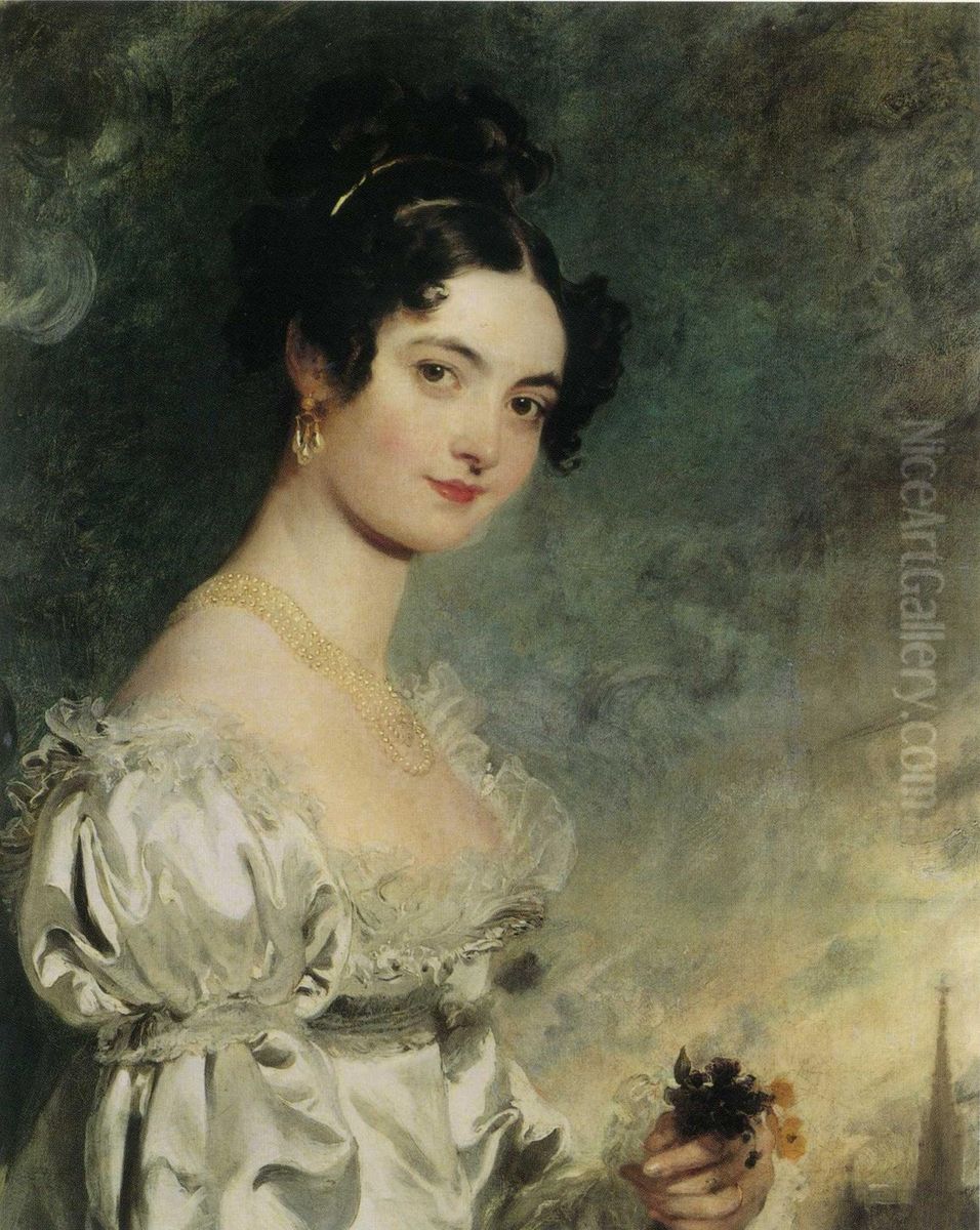 Portrait of Lady Selina Caroline Meade, later Countess Clam-Martinic (1797-1872) Oil Painting by Thomas Lawrence