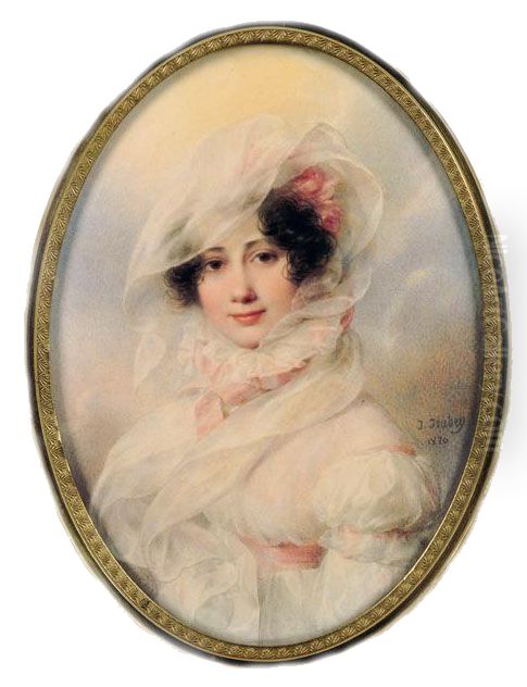 Princesse Bagration Oil Painting by Jean-Baptiste Isabey