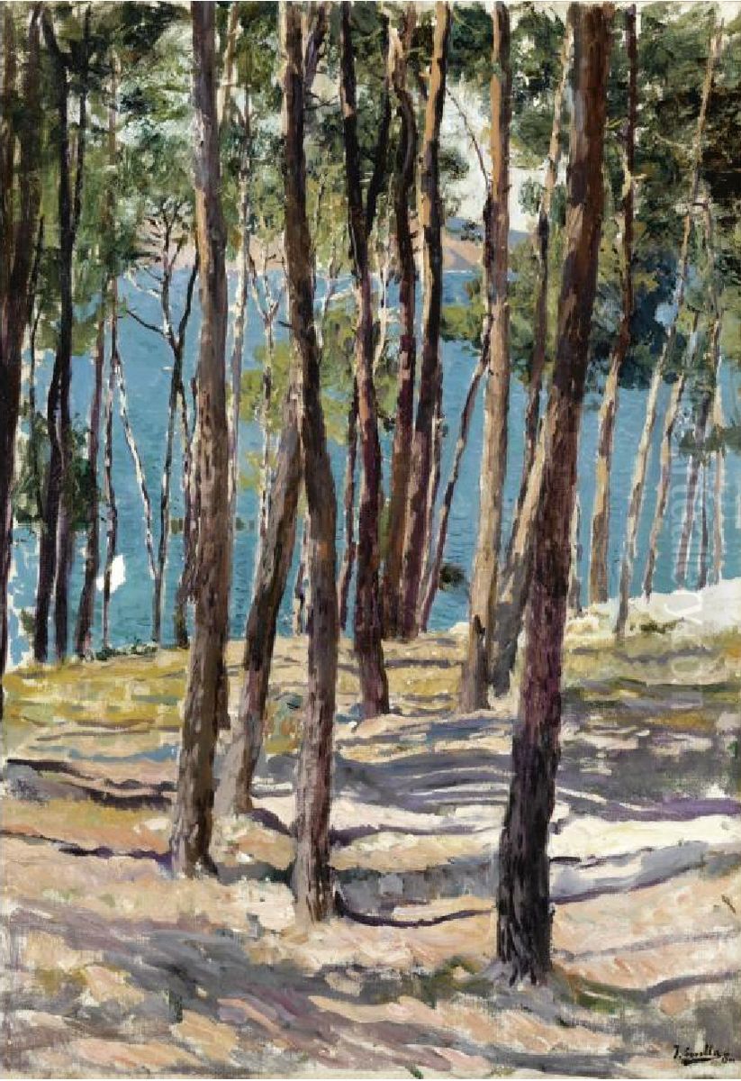 Pinos de Galicia Oil Painting by Joaquin Sorolla