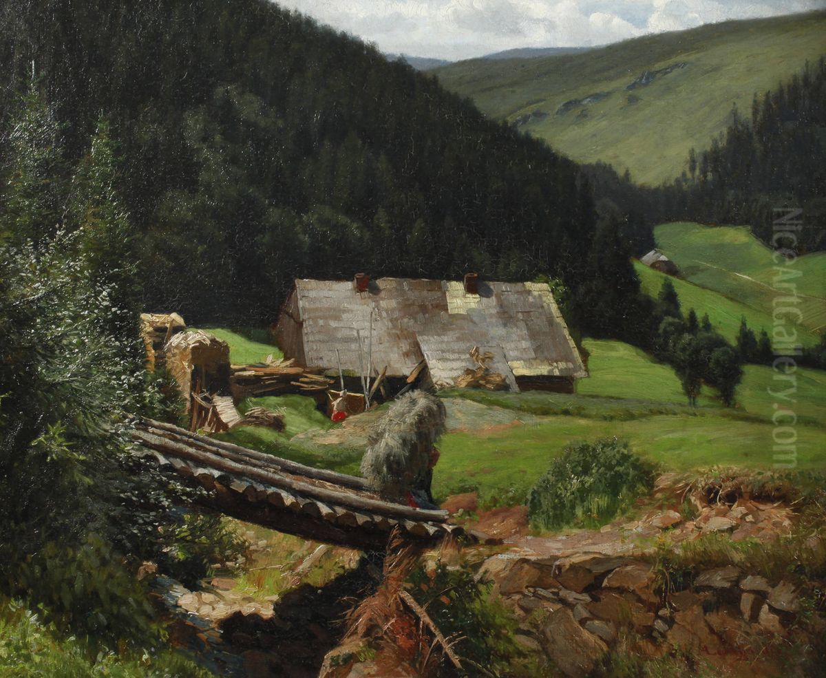 Aus dem Riesengebirge Oil Painting by Eduard Leonhardi