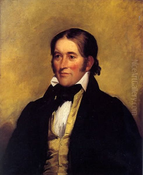 DAVY CROCKETT (1786-1836). Oil Painting by Chester Harding