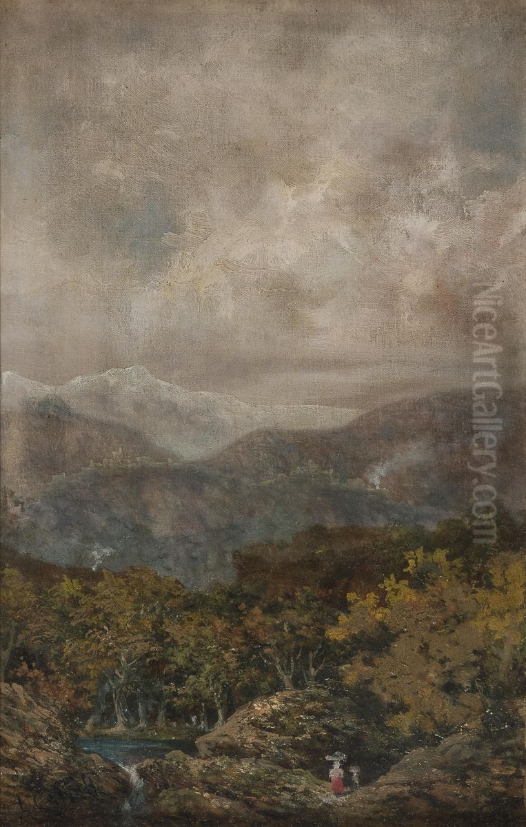 Paesaggio 2 Oil Painting by Alessandro Castelli