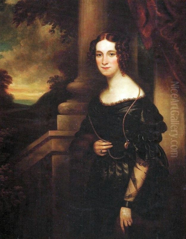Portrait of Amelie of Leuchtenberg (1812-1873) Oil Painting by unknown