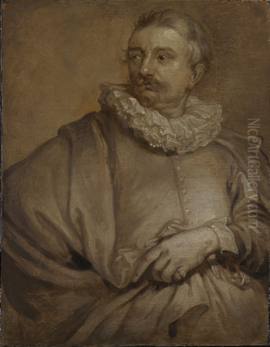 Portrait of Adriaan van Stalbemt Oil Painting by Sir Anthony Van Dyck
