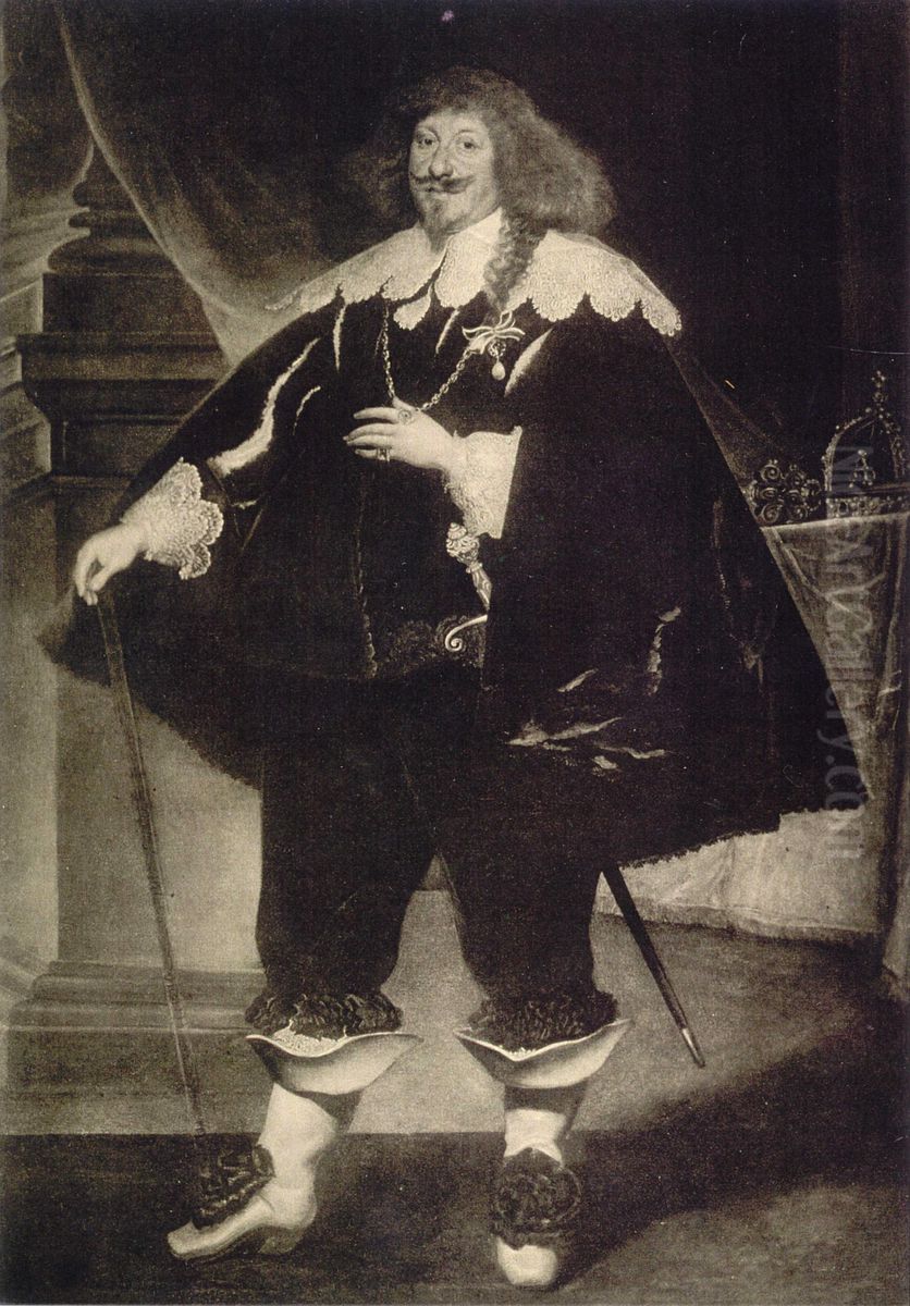 Portrait of King Wladyslaw IV. Oil Painting by Frans Luycx