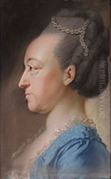 Portrait of Friederike Caroline von Sachsen-Coburg-Saalfeld (1735-1791) Oil Painting by unknown