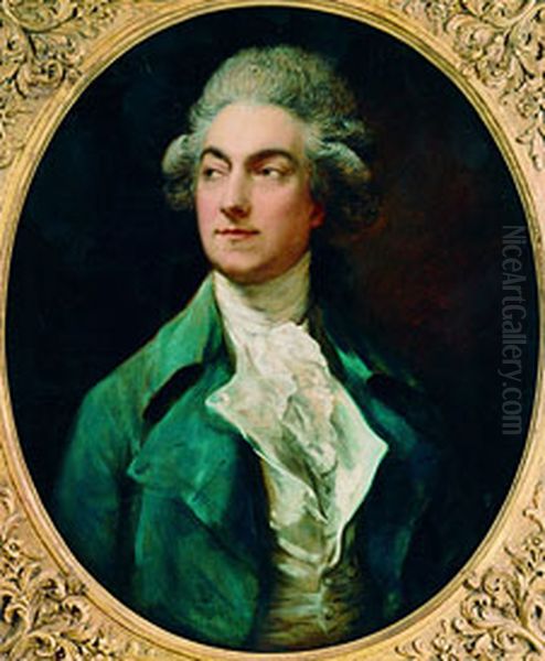 Portrait of Gaetan Vestris (1729-1808), French dancer Oil Painting by Thomas Gainsborough