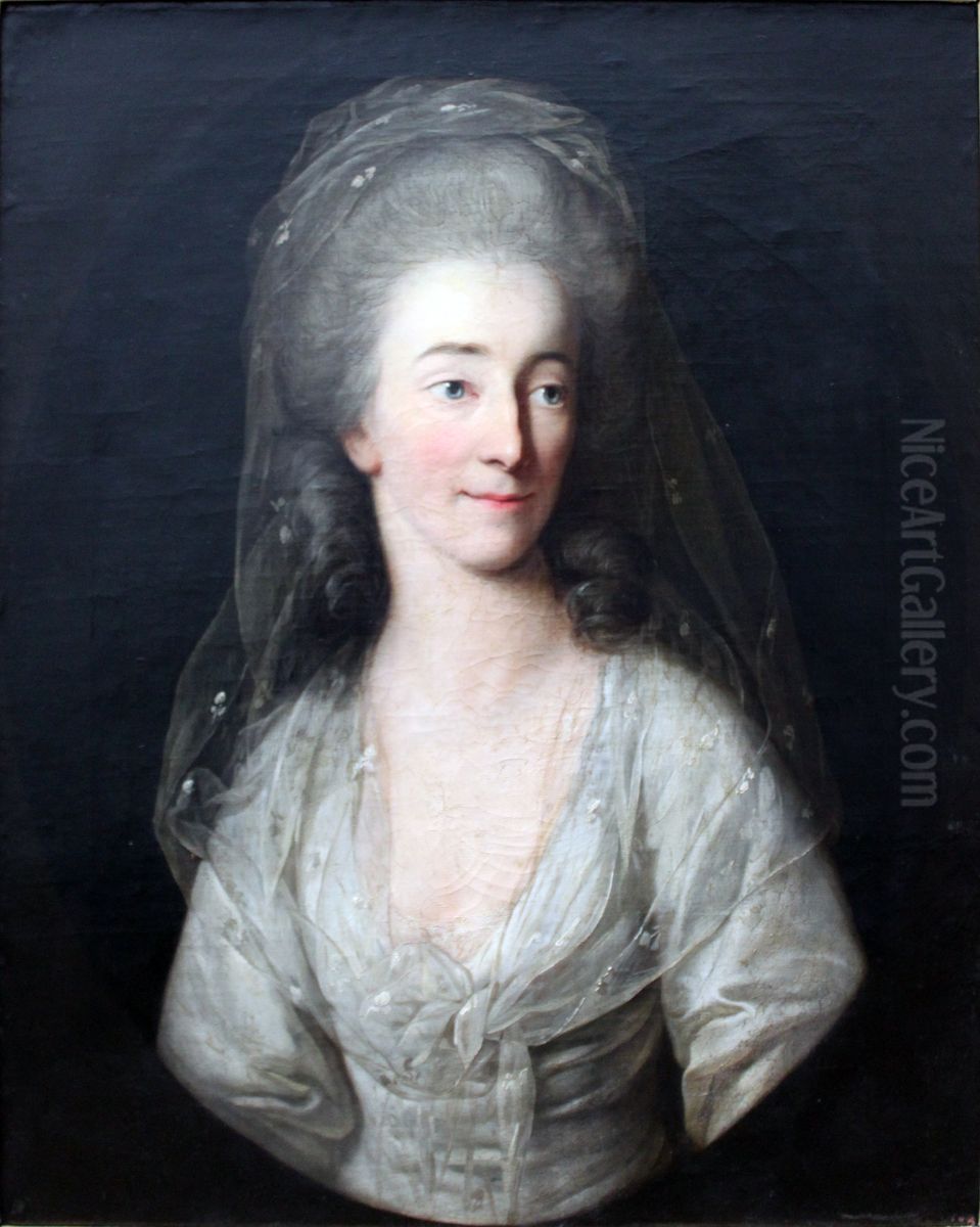 Portrait of Isabella von Broizem Oil Painting by Anton Graff