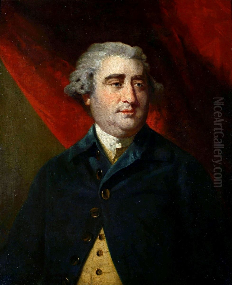 Portrait of Charles James Fox. Oil Painting by Of Sir Joshua Reynolds