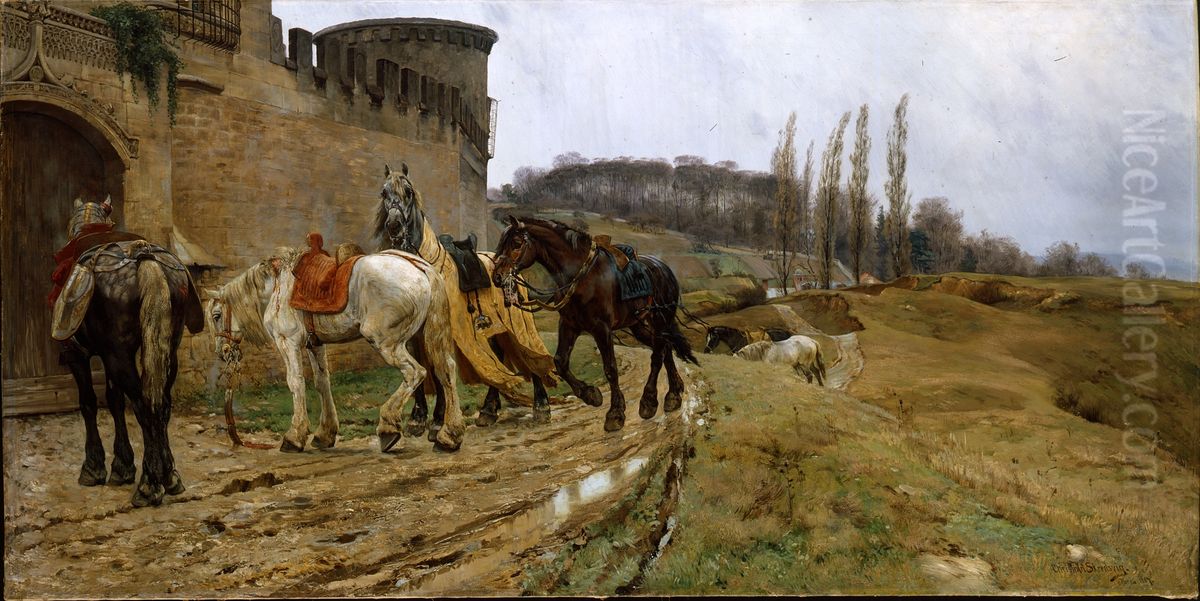 Ballad Oil Painting by Christian Skredsvig