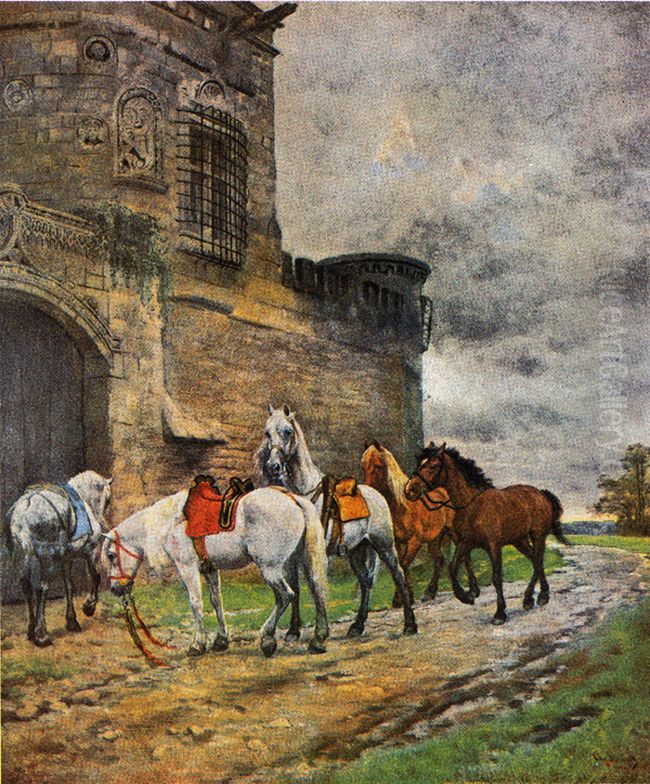 Ballad Oil Painting by Christian Skredsvig