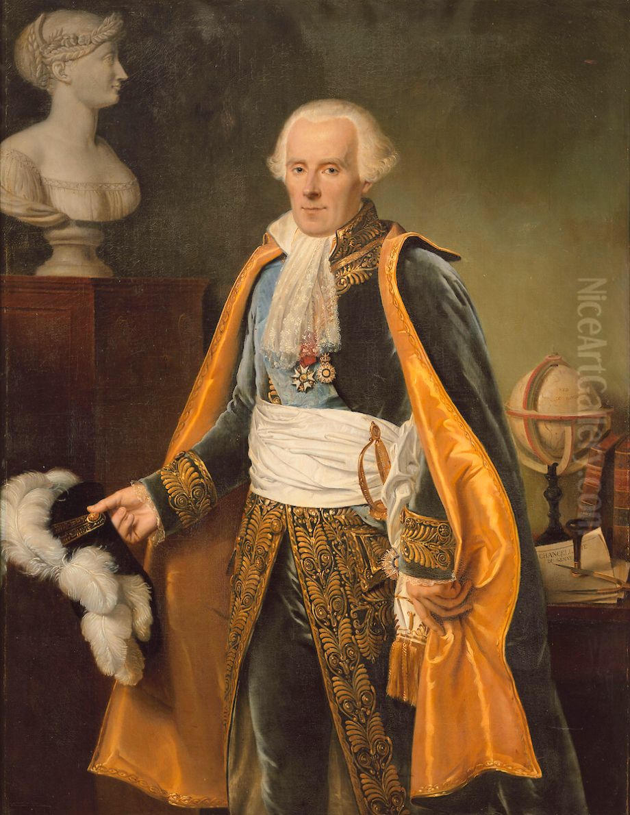 Portrait ofPierre Simon Marquis de Laplace(1745-1827) Oil Painting by Jean-Baptiste Paulin Guerin