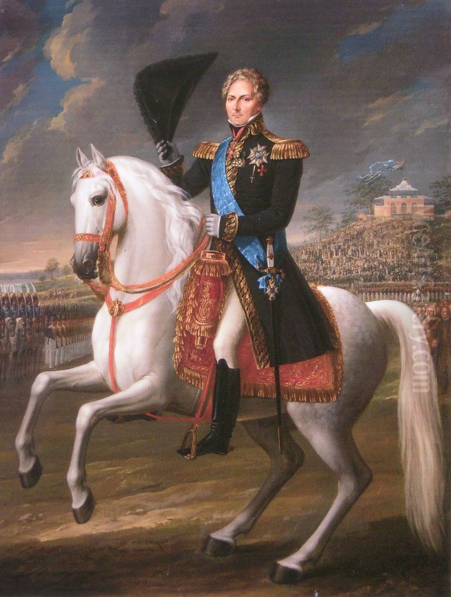 Karl XIV Johan Oil Painting by Fredric Westin