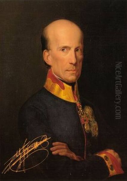 Archduke Johann from Austria Oil Painting by Leopold Kupelwieser